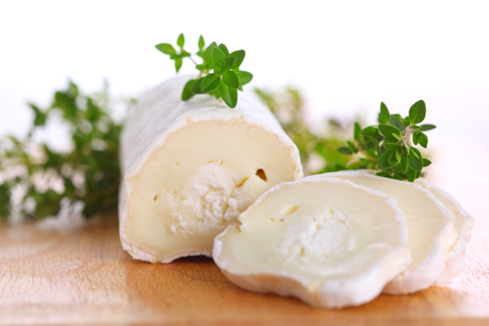 Baked Goat Cheese with Roasted Garlic and Caramelized Red Onion
