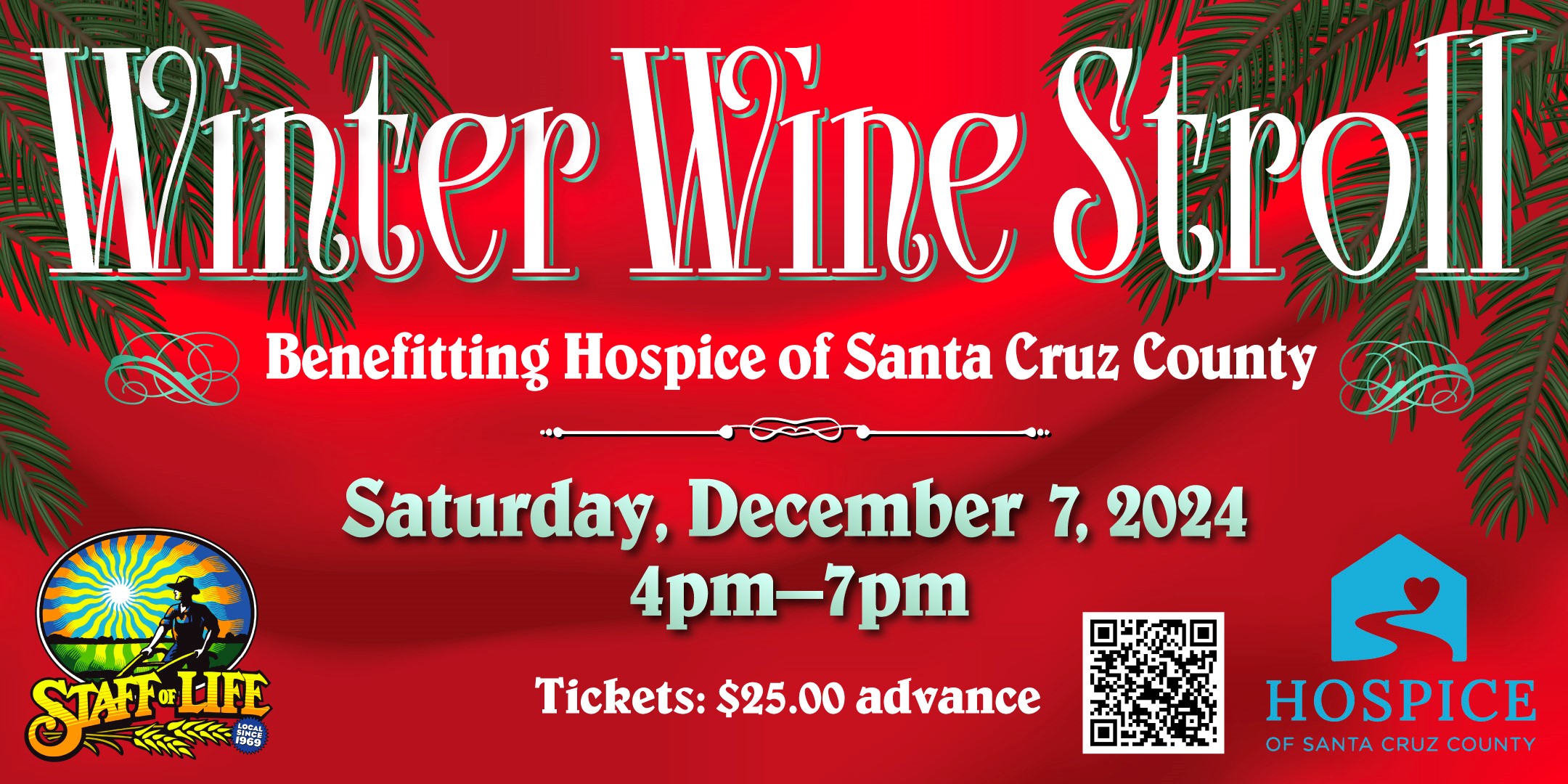 Join us for our Winter Wine Stroll Benefiting Hospice of Santa Cruz County