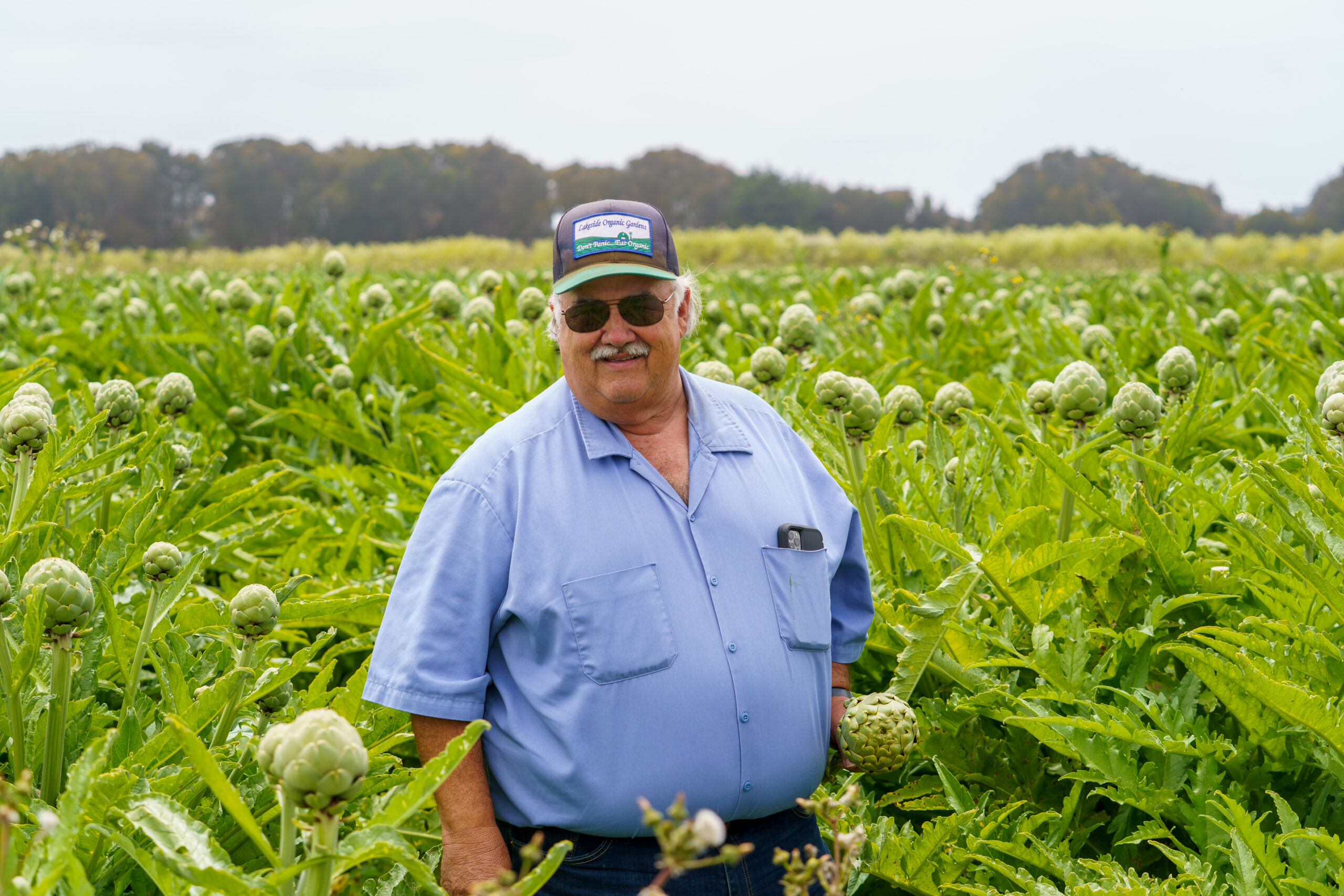 Local Farmer Dick Peixoto  Lakeside Organic Gardens